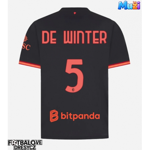 AC Milan Koni De Winter #5 Alternativní Dres 2026-27 Krátký Rukáv AC Milan Koni De Winter #5 Alternativní Dres 2026-27 Krátký Rukáv